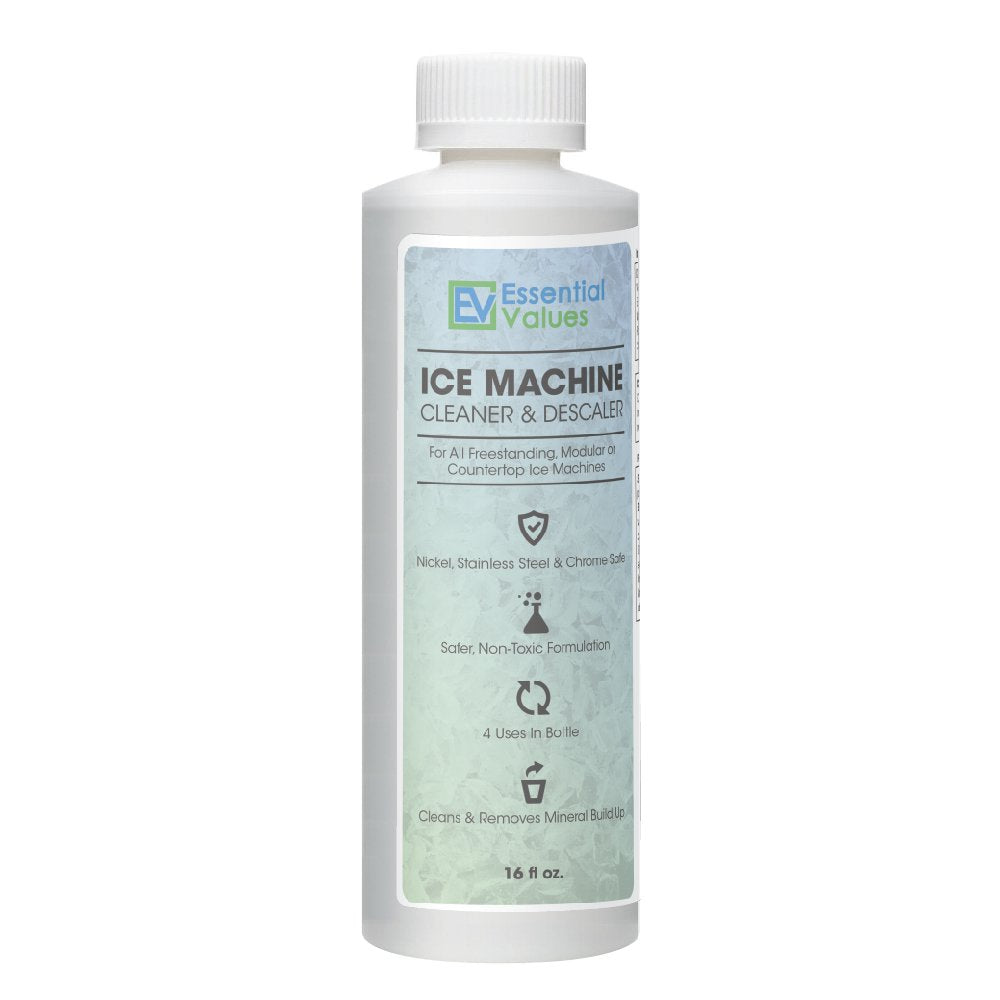 Essential Values Ice Machine Cleaner 16 fl oz, Nickel Safe Descaler | Ice  Maker